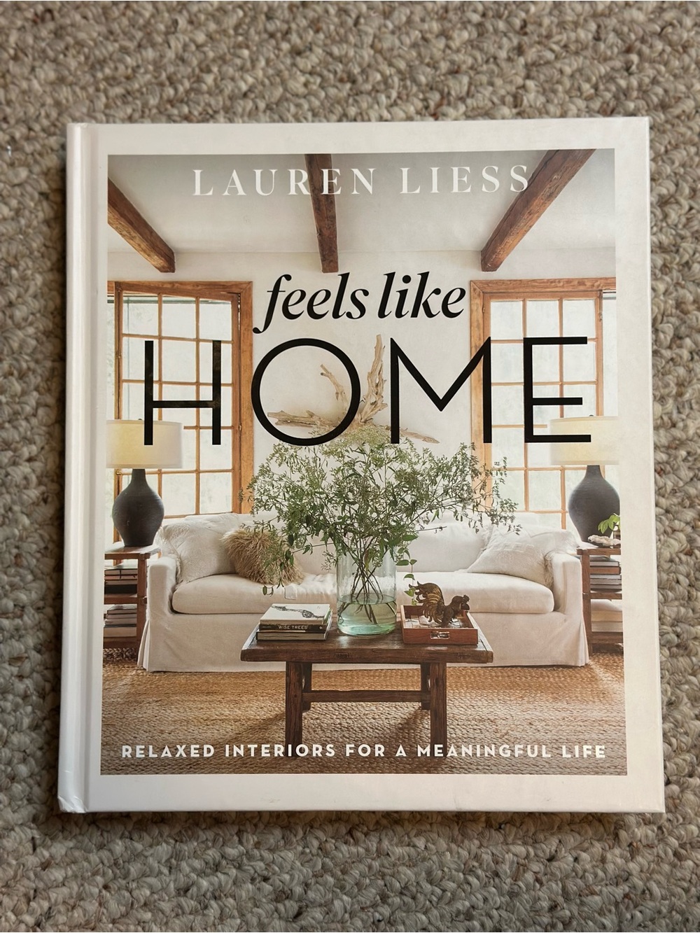 "Feels Like Home" Coffee Table Book - Cream Cover Lauren Liess